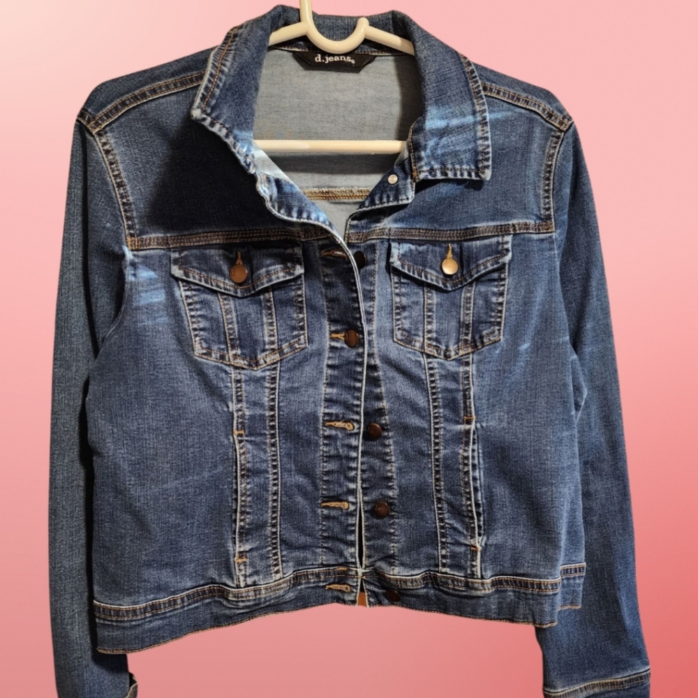 D. Jeans Denim Jacket, Large